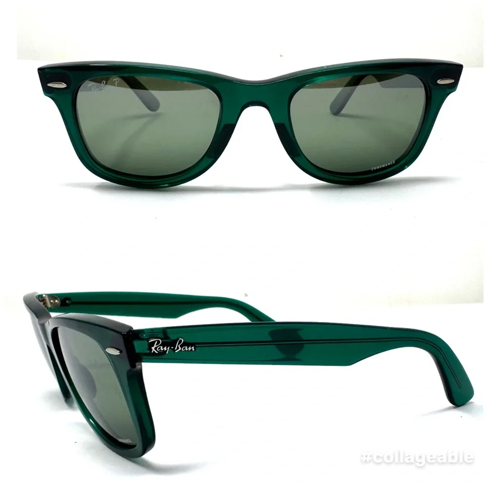 RAY BAN Wayfarer Chomance polarized sunglasses, hand made in Italy